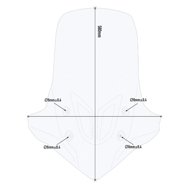 GIVI Klar Kåbeglas – Honda CB500X 19 D1171ST 2